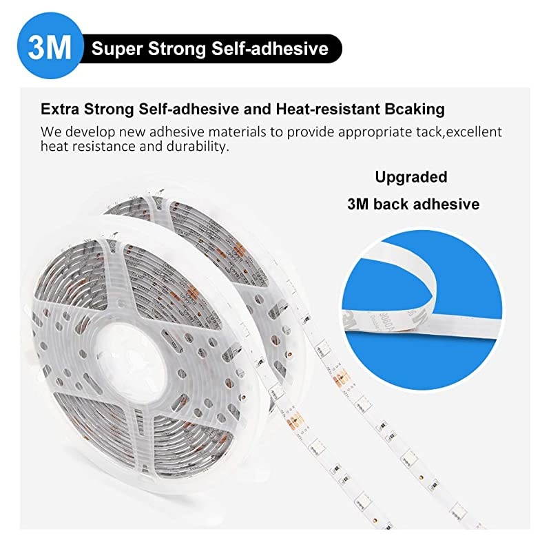 Led Strip Lights 328ft Waterproof Flexible Tape Lights Color Changing 5050 RGB 300 LEDs Light Strips Kit with 44 Keys IR Remote Controller and 12V Power Supply for Home Bedroom Kitchen