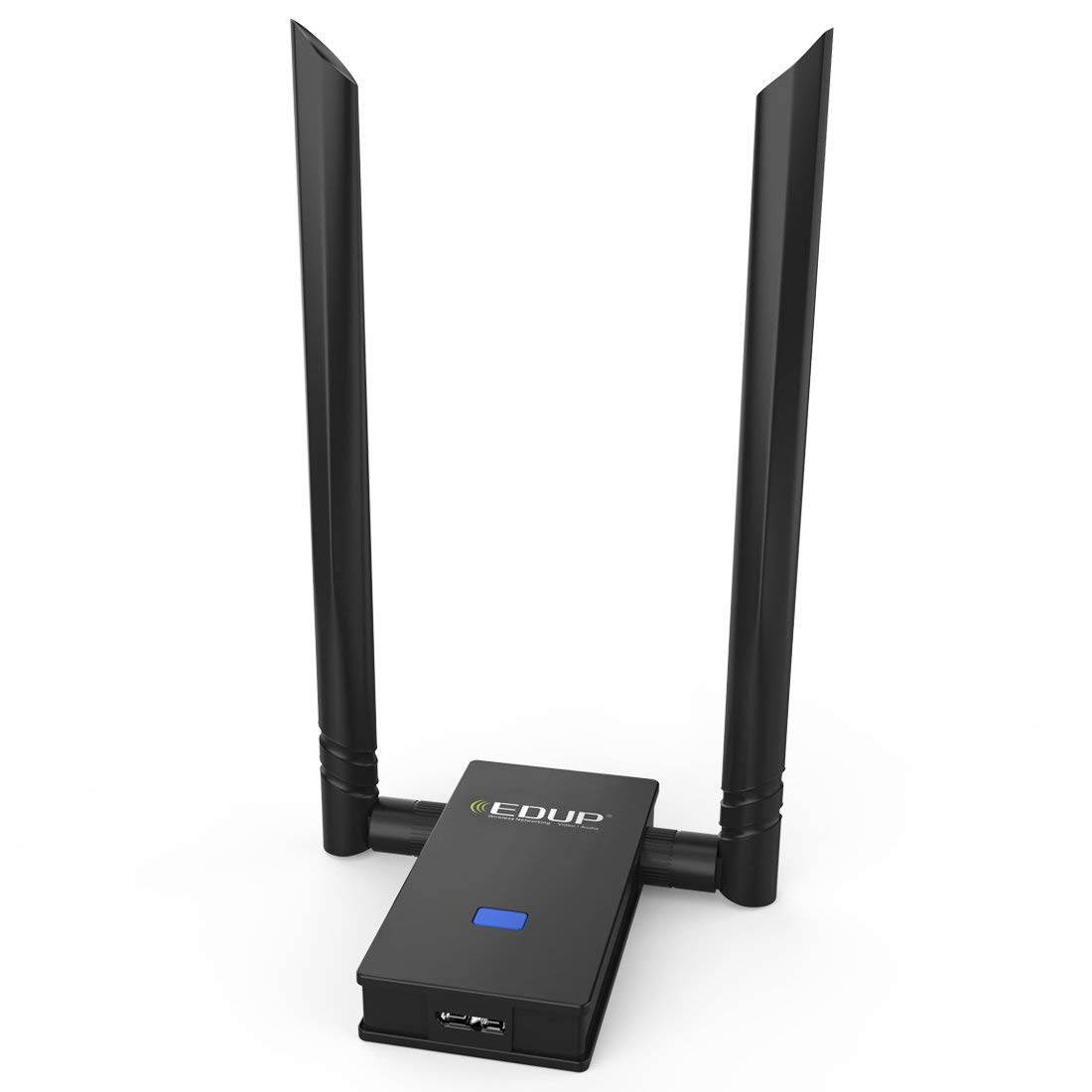 Wifi Adapter, EDUP USB 3.0 Wireless Adapter 802.11AC 1200Mbps Dual Band with 5G 867Mbps/2.4G 300Mbps 6Dbi External Dual Antennas Supports Windows XP,Win Vista,Win 7,Win 8.1, Win 10,Mac OS X 10.6-10.13