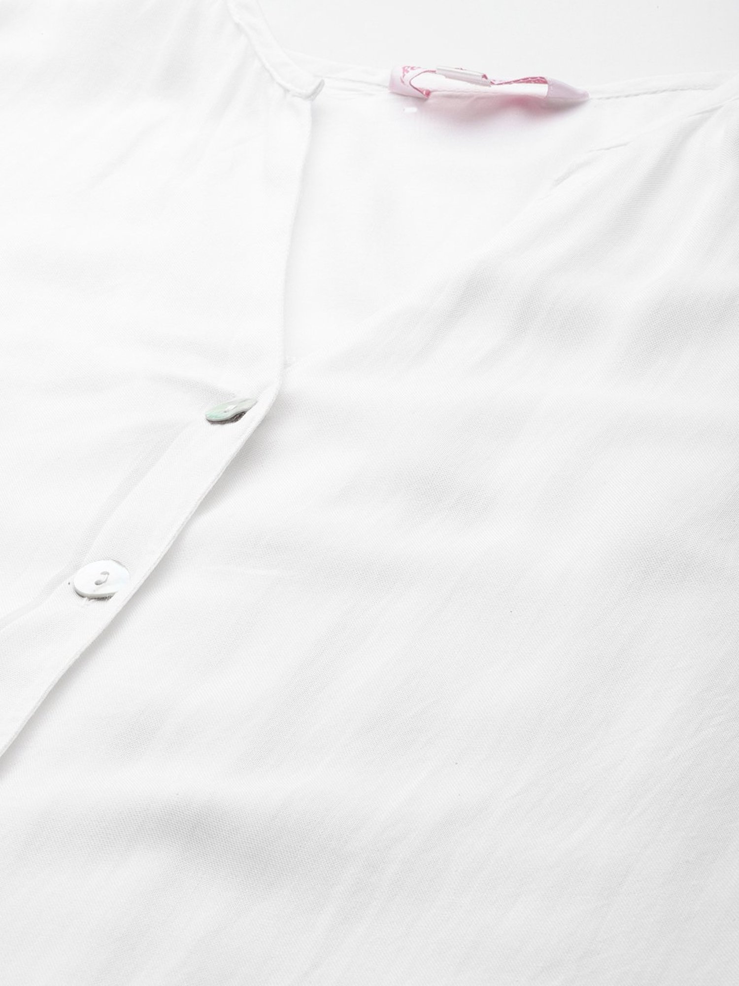 theRebelinme White Regular Fit Shirt