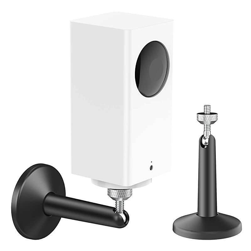 Wall Mount for Wyze Cam Pan Rustproof Water Proof Security Mount for Oculus Sensor Arlo Pro 2 3 Valve IndexHTC Vive Base Station Netatmo and Other 14 Cameras 1 Pack Black