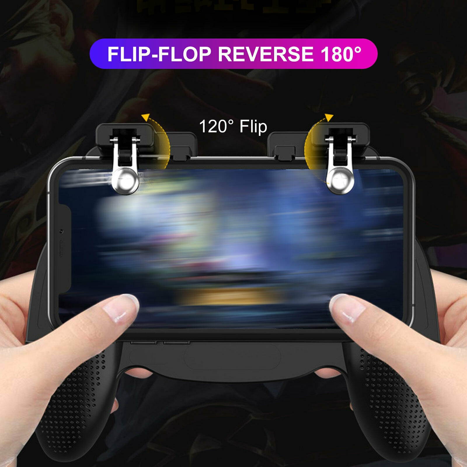 PUBG Mobile Phone Game Controller Joystick Gamepad + Cooling Fan for iOS Android