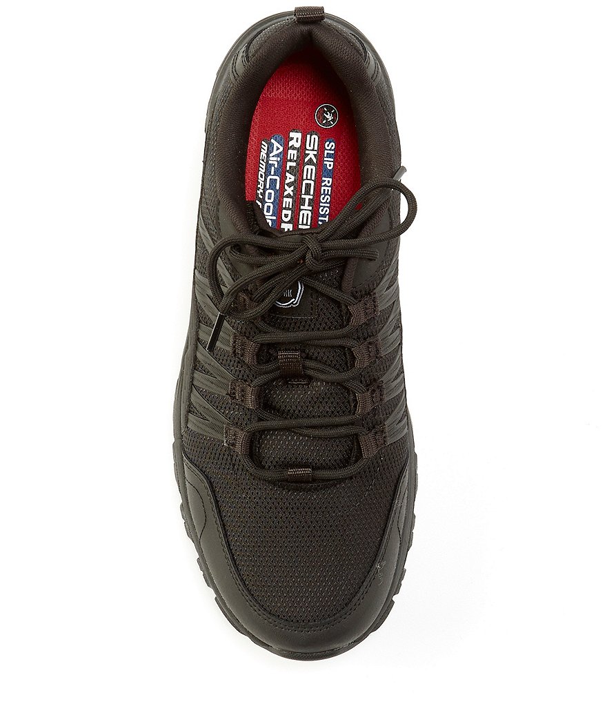 Skechers Men's Work Relaxed Fit Fannter SR Lace-Up Hikers