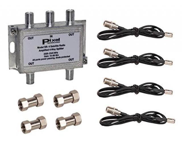 Pixel Technologies SR-4 Amplified Four Way Splitter Kit