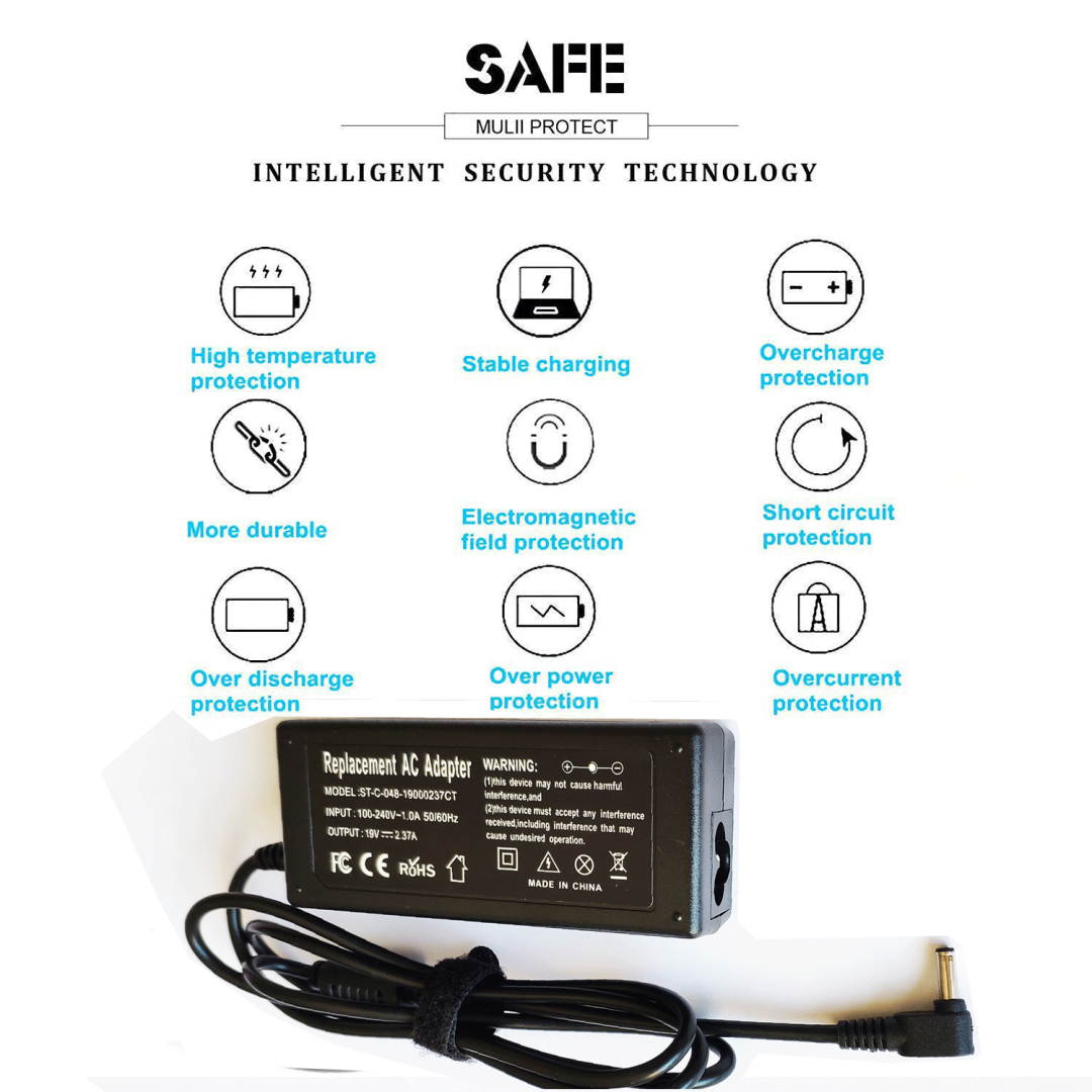 New Laptop Notebook AC Adapter Charger Power Cord Supply for Asus ZenBook D553M F553M P553 P553MA Q302UA Q553 Q553U Q553UB Q553UB-BSI7T13 X553 X553M X553MA UX305 UX305F UX305CA UX305FA UX360CA