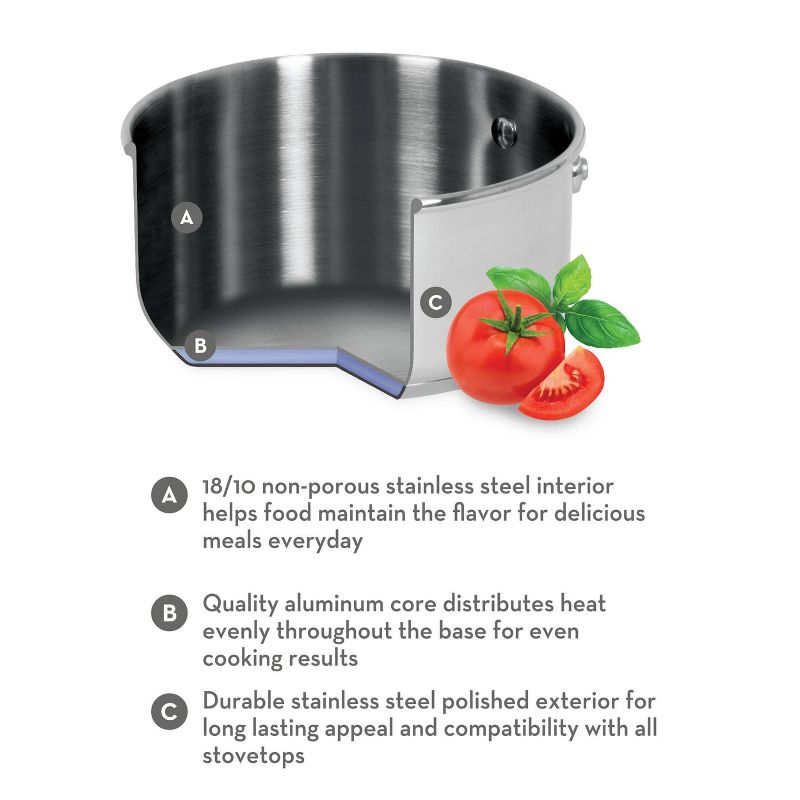 Lagostina Copper Elegance 10" Deep Saute with Lid