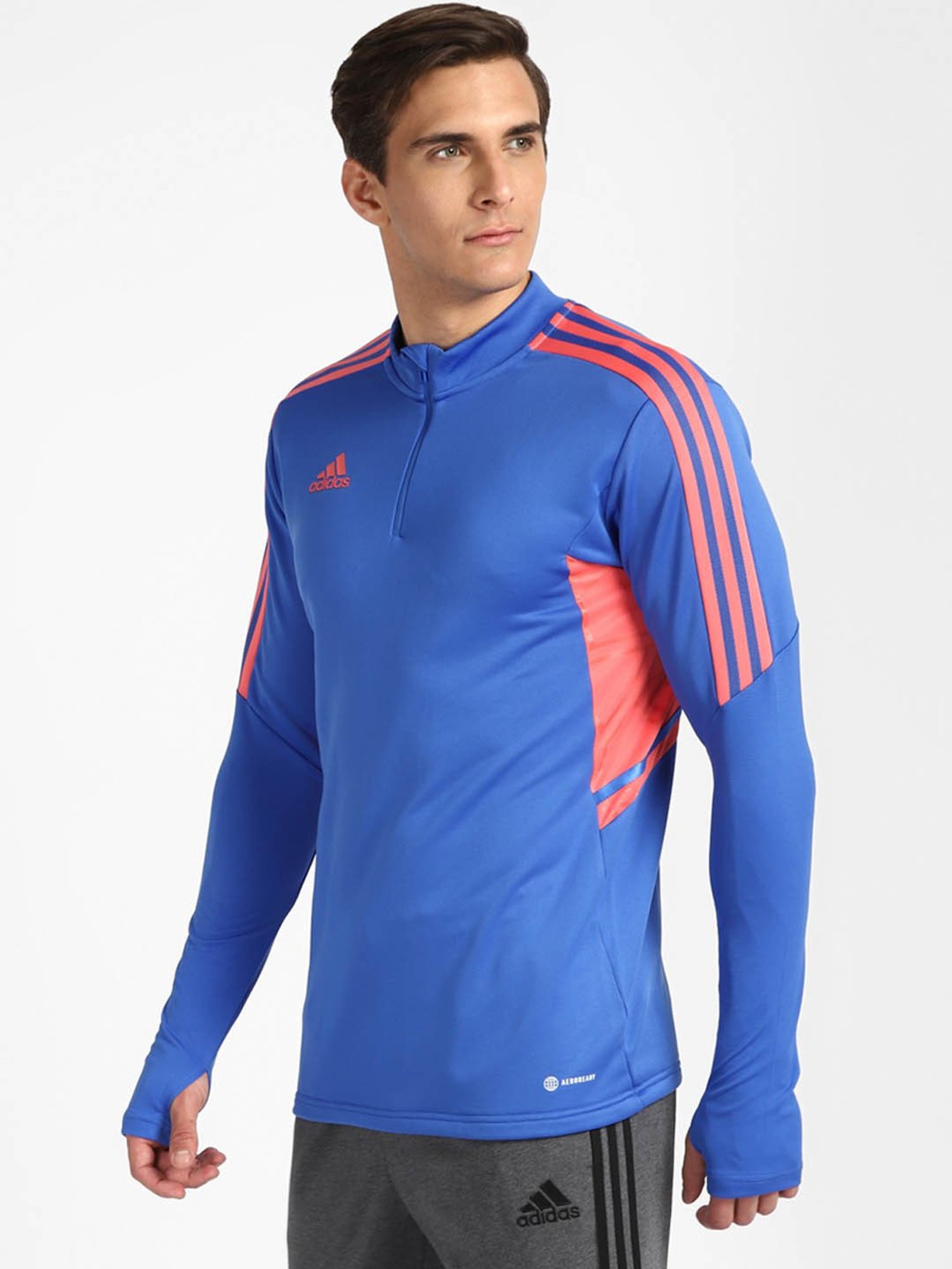 Slowave Teal Regular Fit Sports Hooded Jacket