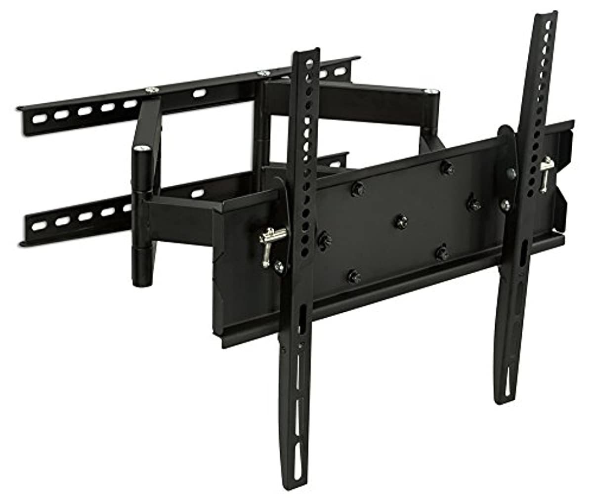 Mount-It! TV Wall Mount Full Motion Swivel and Tilt Dual Arms 32 37 40 42 47 49 50 55 inch TVs, 154 Lbs Weight Capacity, Black