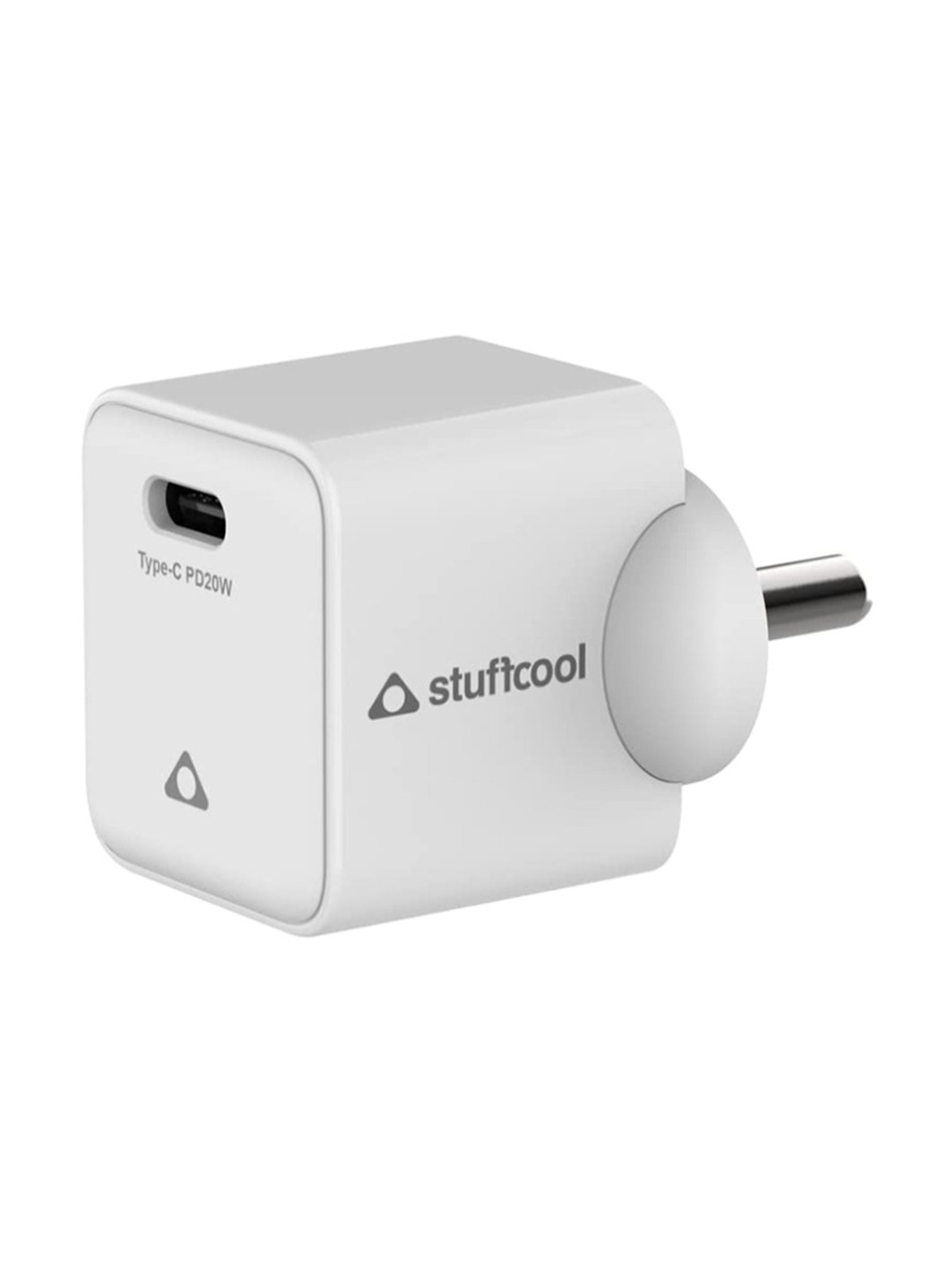 Stuffcool Pico PD20W Smallest Wall Charger, Made with Power Integrations (White)
