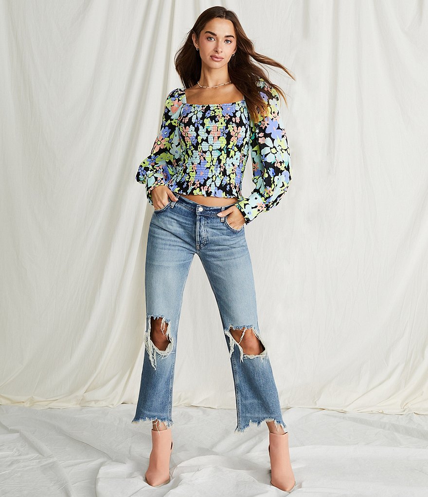 Free People Wilder Leather Side Cutout Booties