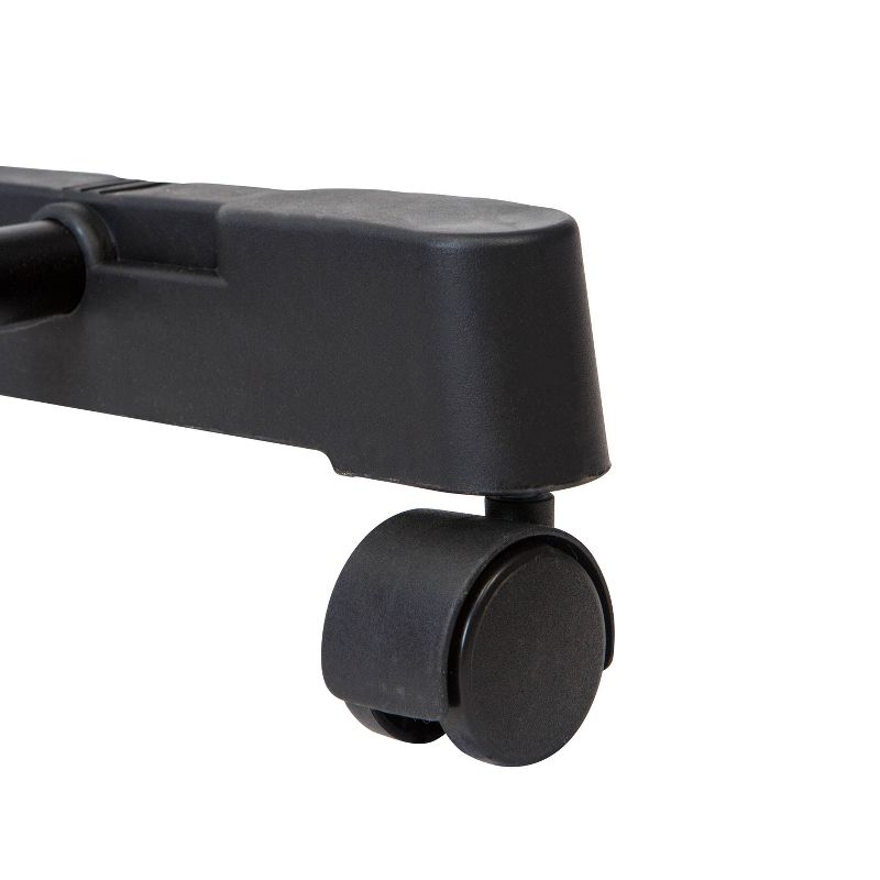 Simplify Single Tier Adjustable Height Rolling Garment Rack