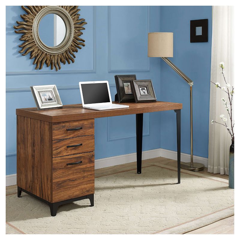 Lindsey Computer Desk - Antique Walnut - Whalen