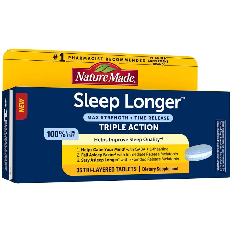Nature Made Sleep Longer Triple Action Tablets - 35ct