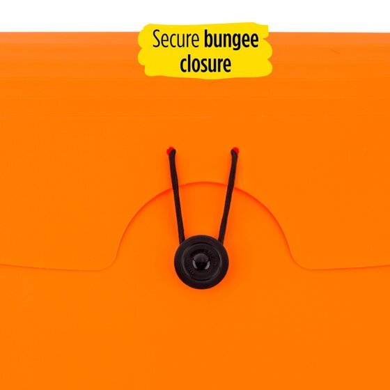 Five Star 6-Pocket Expanding File 13 x 9 14 Bright Orange - Expanding