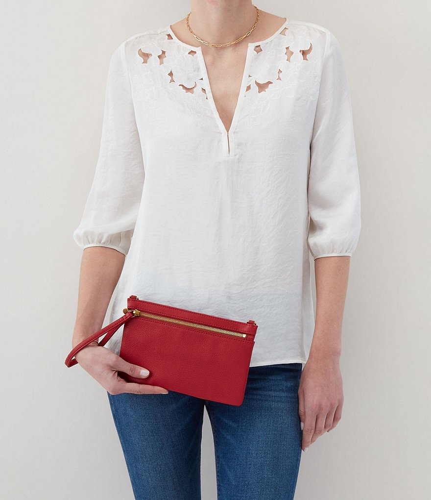 Michael Kors Zebra Signature Jet Set Double Zip Wristlet