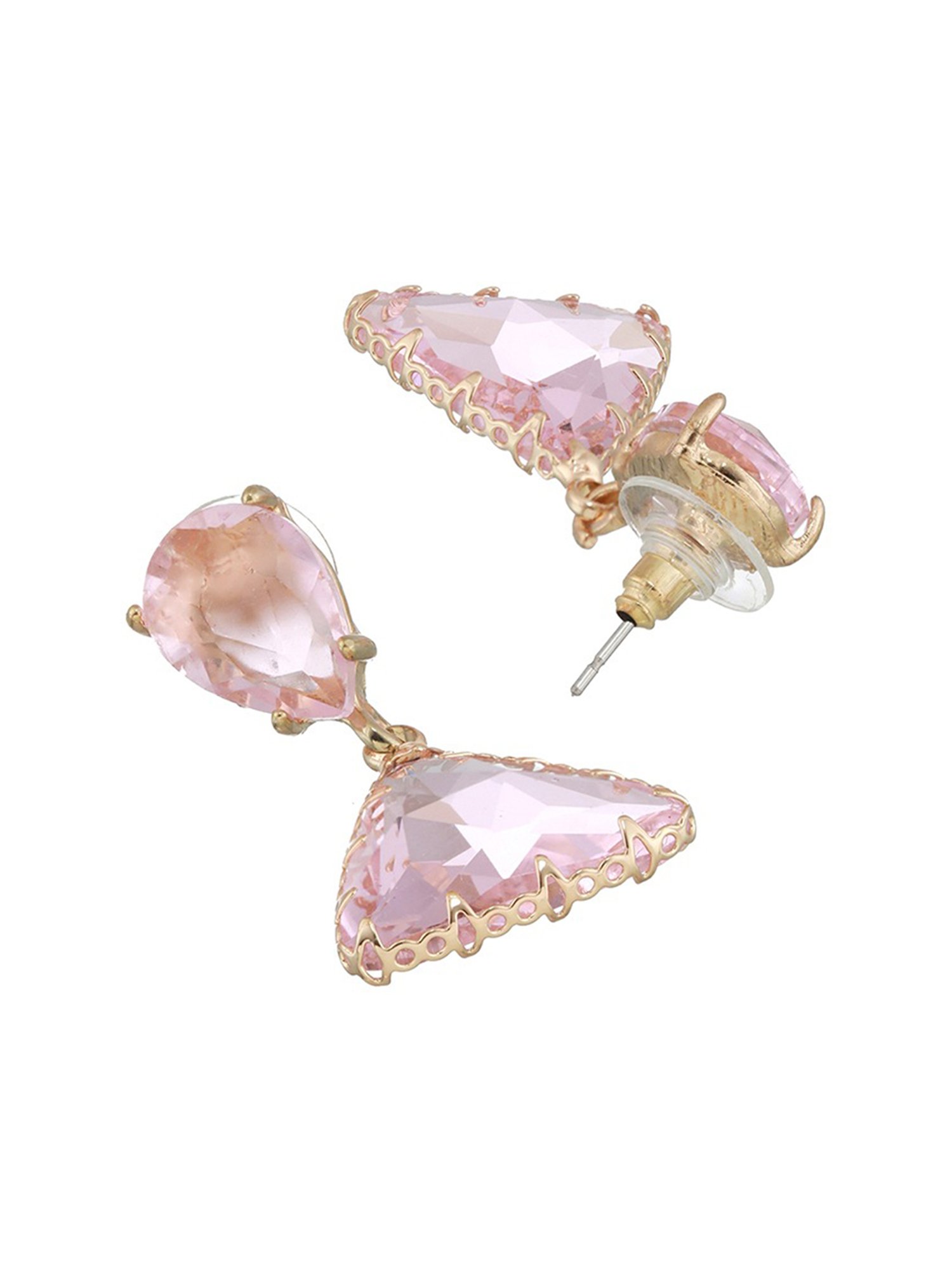 Aatmana Gold-Plated Contemporary Drop Earrings