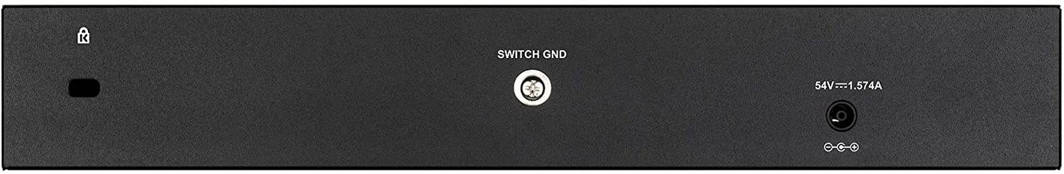D-Link PoE+ Switch, 8 10 Port Smart Managed Layer 2+ Gigabit Ethernet with 2 Gigabit SFP Ports and 65W PoE Budget (DGS-1210-10P)