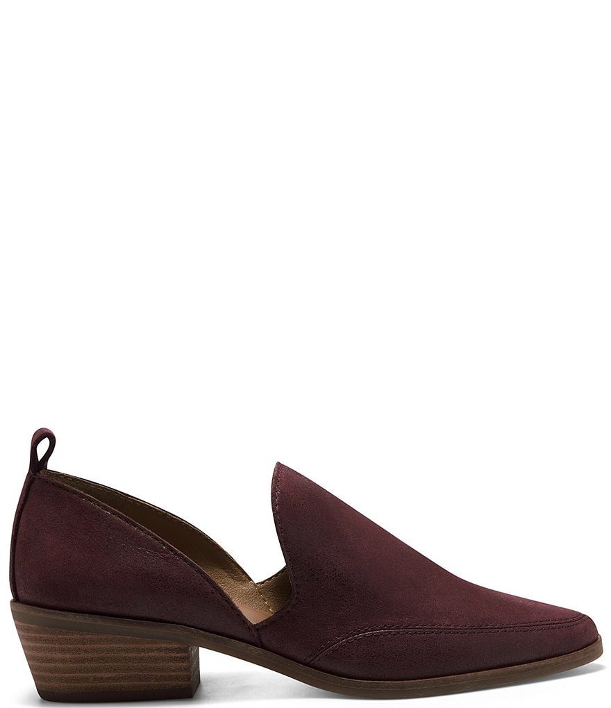 Lucky Brand Mahzan Leather Side Slit Pointed Toe Loafers