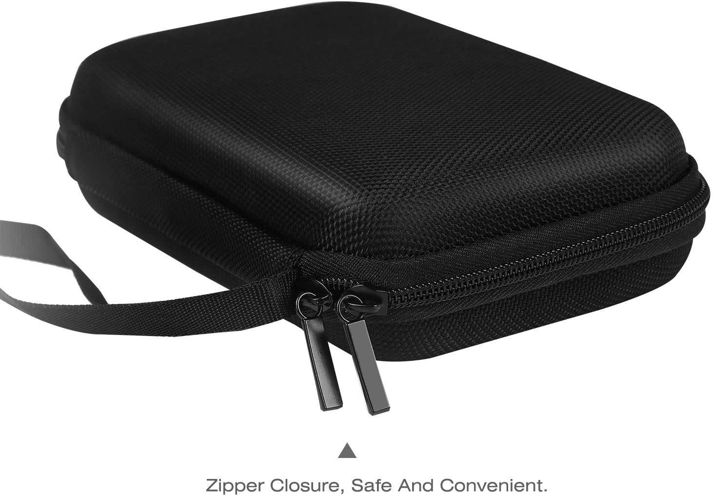 MoKo 5-Inch GPS Carrying Case, Portable Hard Shell Protective Pouch Storage Bag for Car GPS Navigator Garmin/Tomtom/Magellan with 5" Display - Black