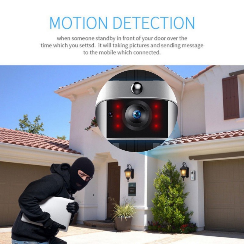 WiFi Video Doorbell Camera, Wireless Doorbell Camera with Chime, 720P HD, 2-Way Audio, Motion Detection, IP65 Waterproof Night Vision