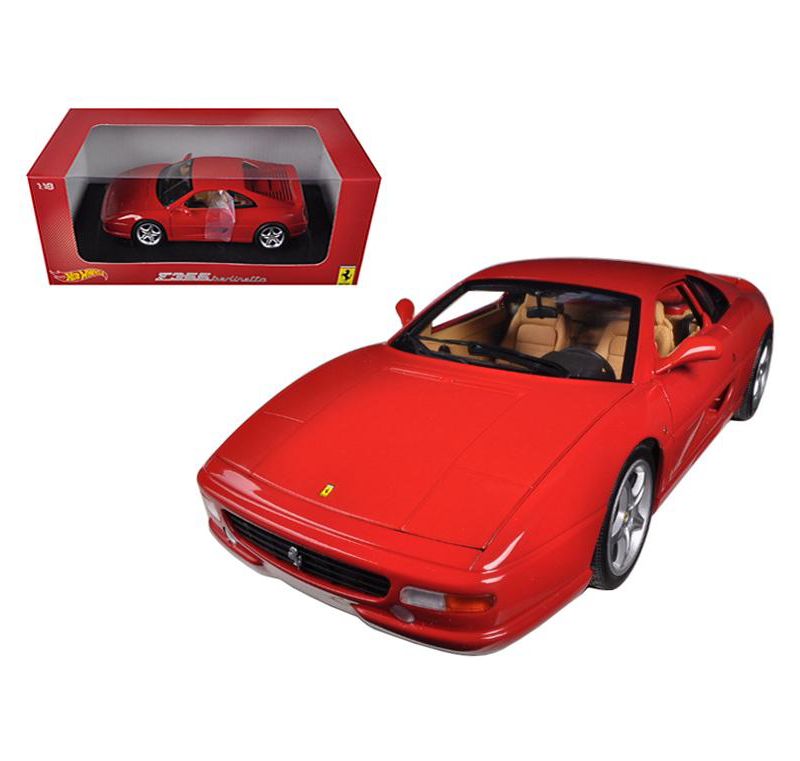 Ferrari F355 Berlinetta Coupe Red 1/18 Diecast Car Model by Hotwheels