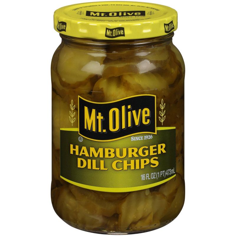 Mt. Olive Hamburger Dill Pickle Chips - 16oz