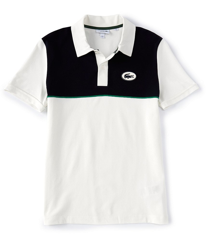 Lacoste Color Block Stretch Short-Sleeve Polo Shirt