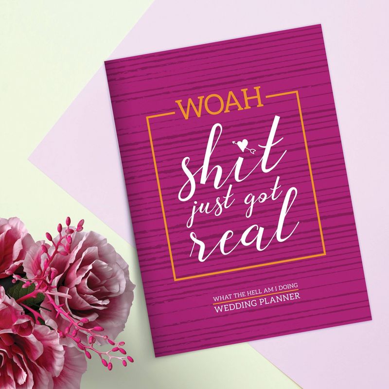 Undated Wedding Planner 7.5"x 10.25" Purple- TF Publishing