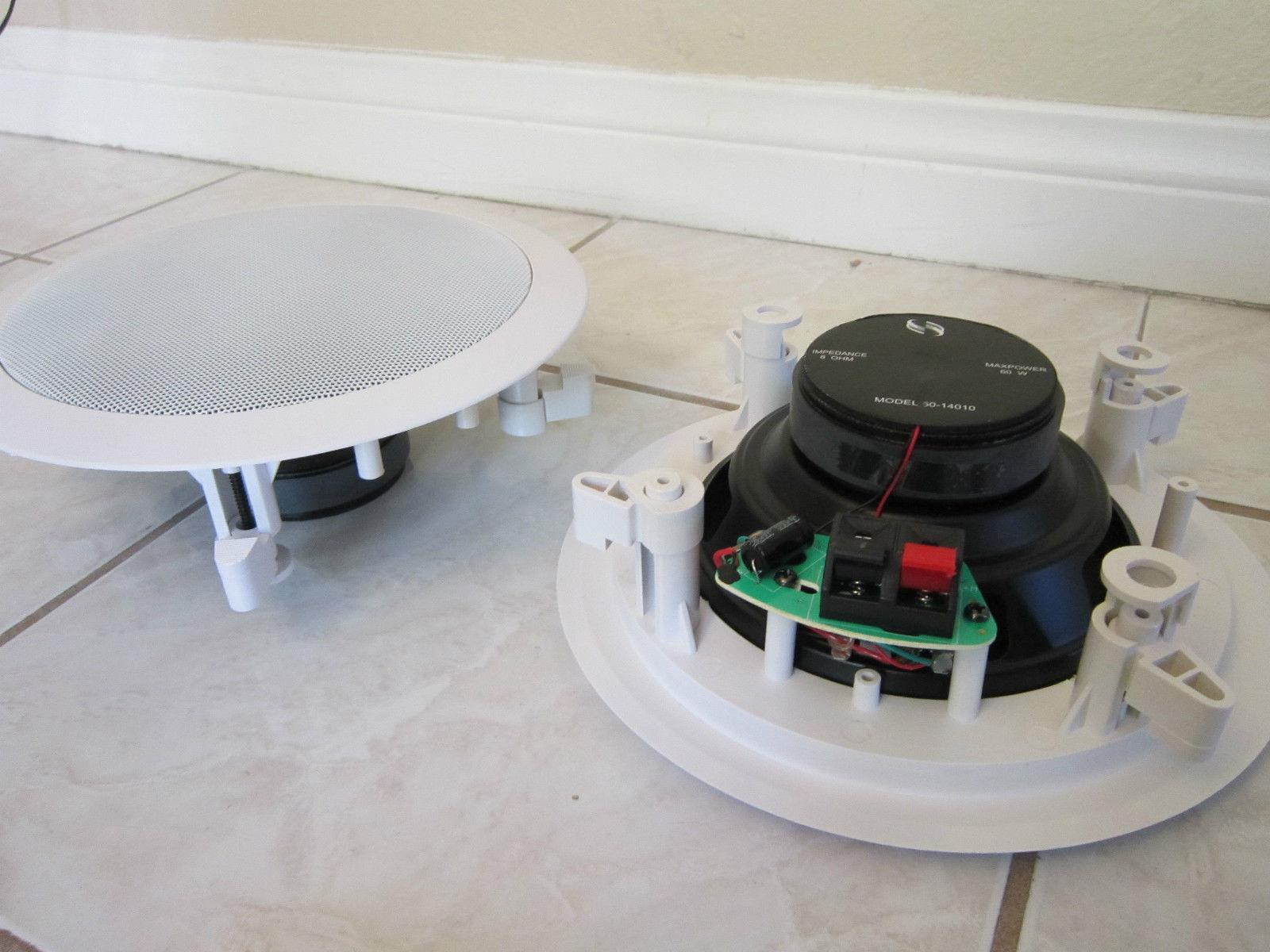 NEW (12) 8" Ceiling In-wall Speakers.Contractor Business Lot.Stereo Flush Mount