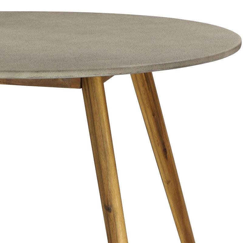 Wood Fiber Clay Patio Accent Table - Olivia & May