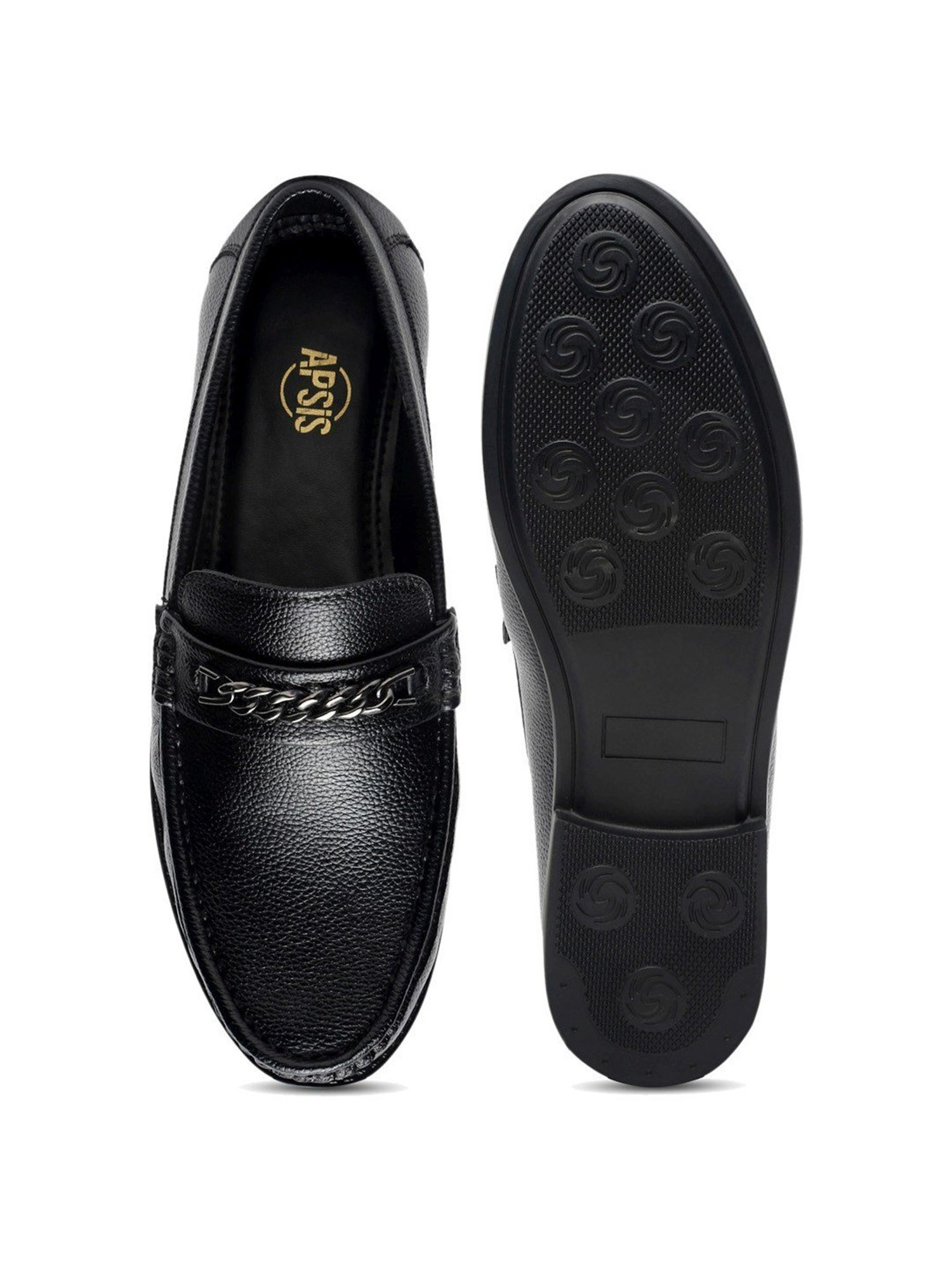 Apsis Men's Black Casual Loafers