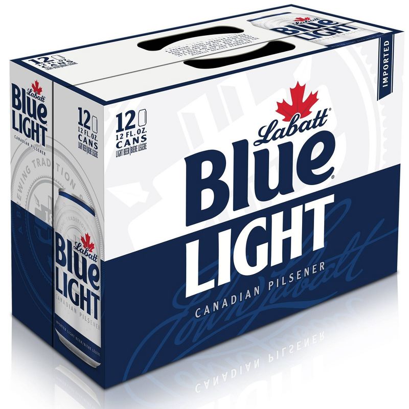 Labatt Blue Light Canadian Pilsener Beer - 12pk/12 fl oz Cans