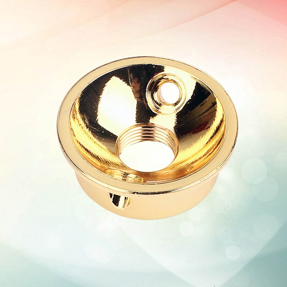 GT152 Electric Guitar Jack Electrosocket Jack Plate with 2 Screws for TL Guitar (Golden)