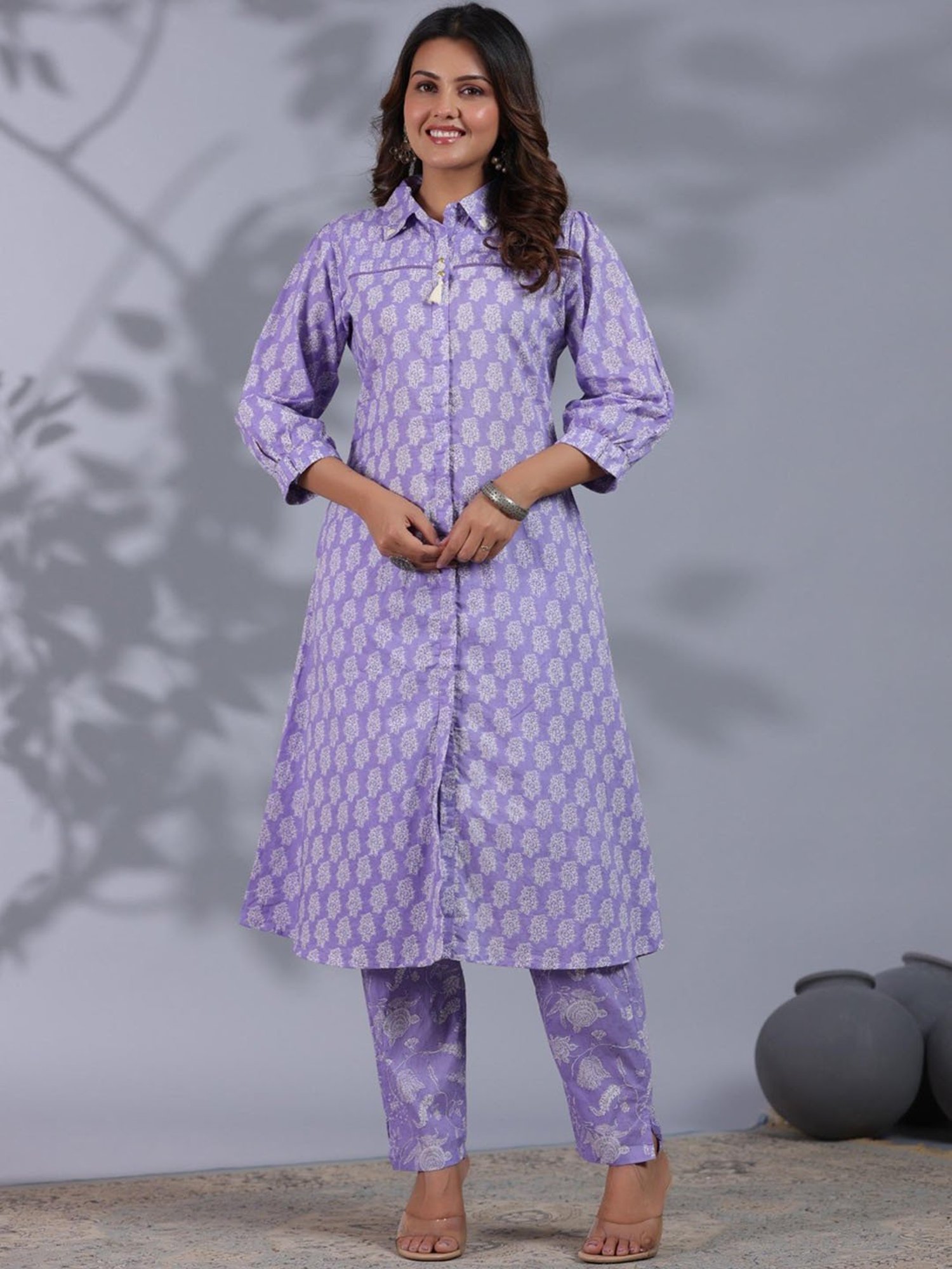 Autumnlane Ishani Lily Cotton Kurta Pant Set