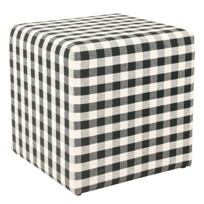 Small Square Ottoman Black - HomePop