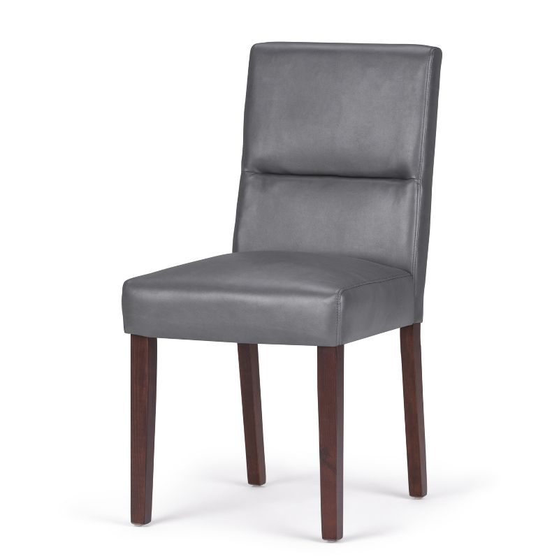 Set of 2 Seymour Parson Dining Chair Faux Leather Stone Gray - WyndenHall