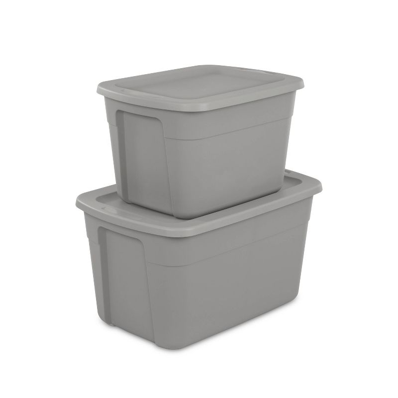 18gal Storage Tote Gray - Room Essentials™