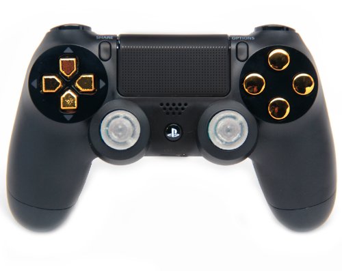 Black/Gold Ps4 Rapid Fire Custom Modded Controller