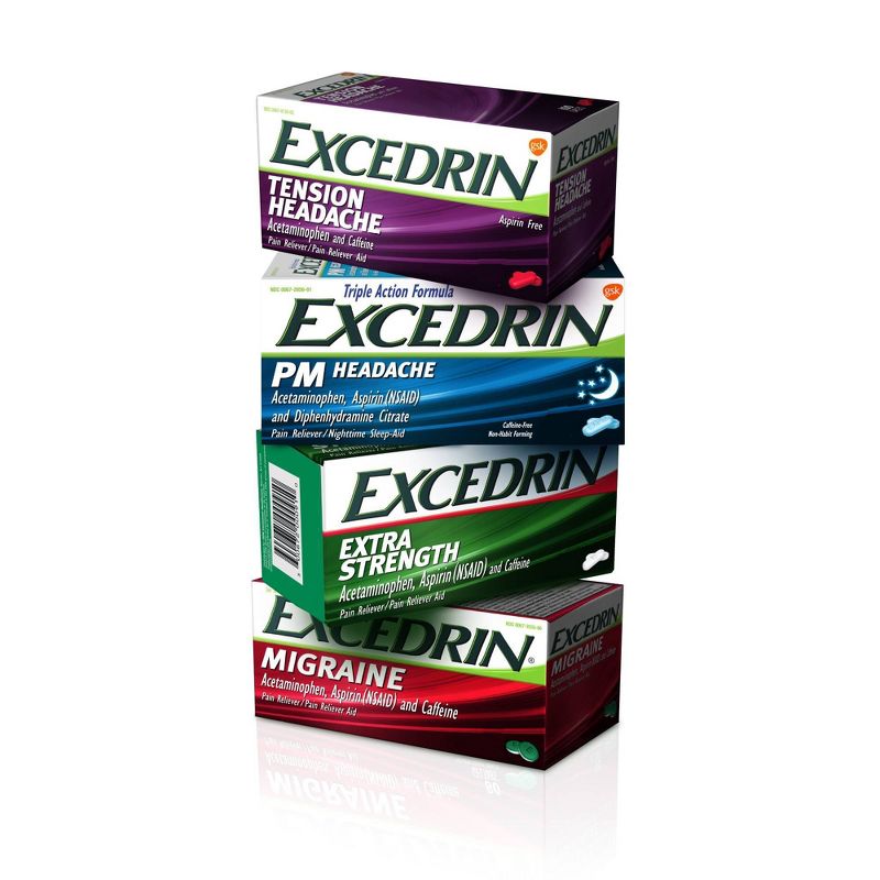 Excedrin Extra Strength Pain Reliever Geltabs - Acetaminophen/Aspirin (NSAID) - 80ct
