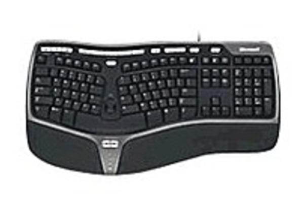 Microsoft Natural Keyboard 4000 for Business 5QH-00001 Black Wired Keyboard