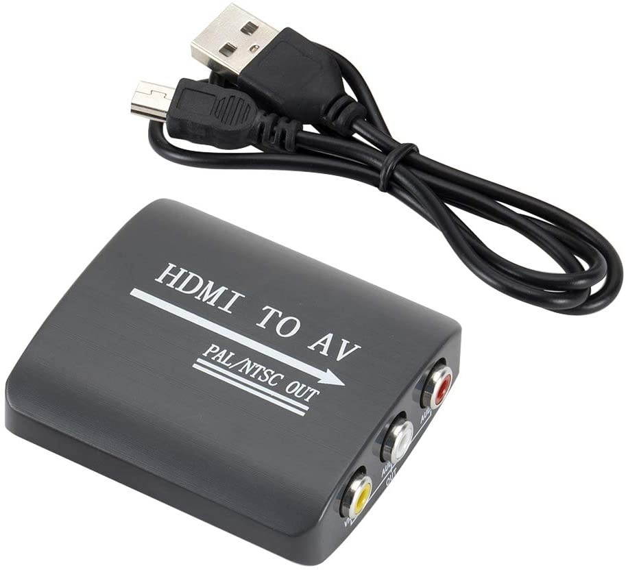 Homyl Portable to AV/RCA Adapter Box 1080P HD Video Converter CSBV AV Output