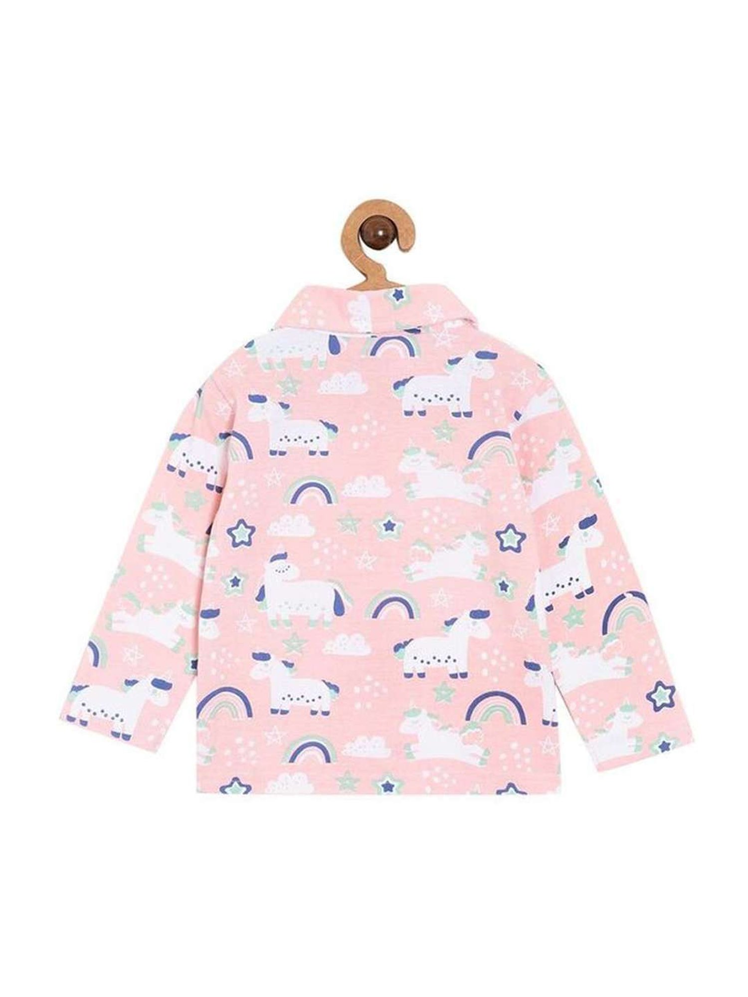 The Mom Store Boys Multicolor Cotton Printed Full Sleeves Shirt Set