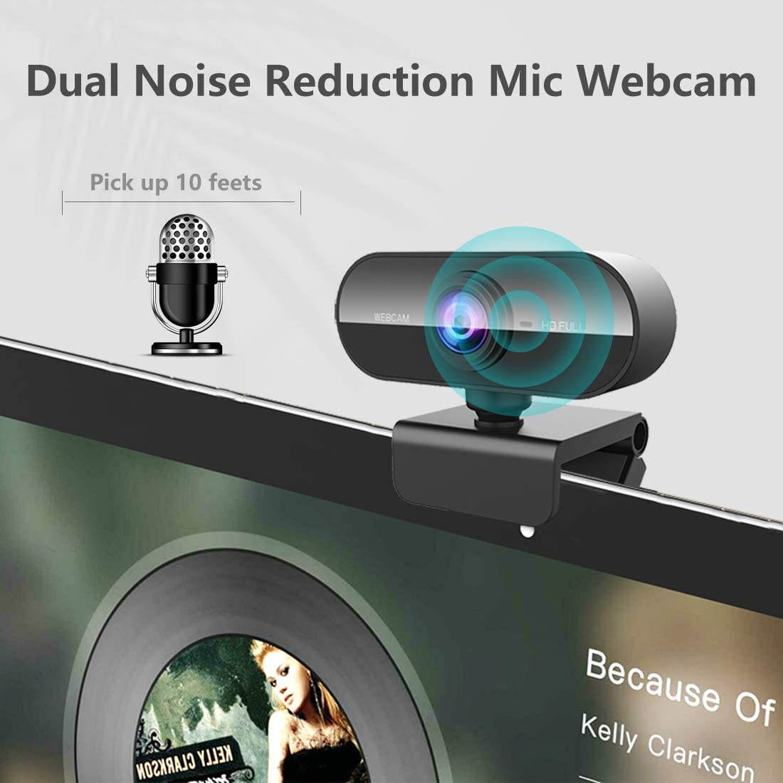 1080P HD Webcam with Microphone PC Webcam Desktop Webcam