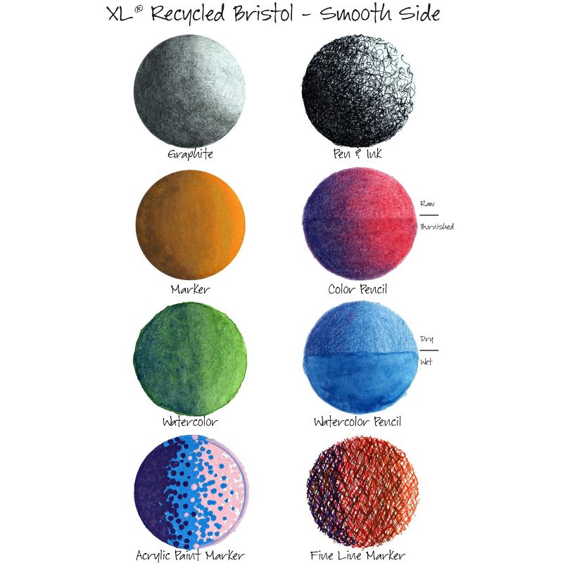 Canson XL Bristol 2-Sided Pad 14"X17"-25 Sheets