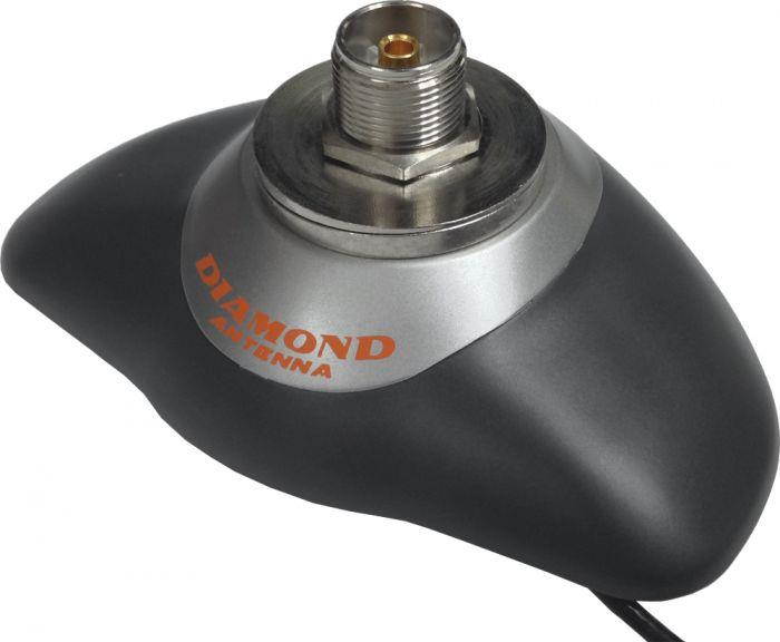 Diamond Antenna K600S Deluxe, Heavy Duty, Aerodynamic Mobile Antenna Trunk Mount with UHF (SO-239) Connector