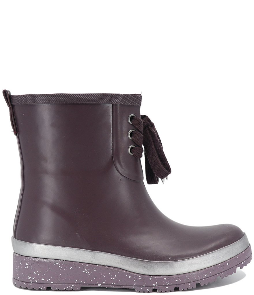 Splendid Dawn Lace Front Wedge Rain Booties