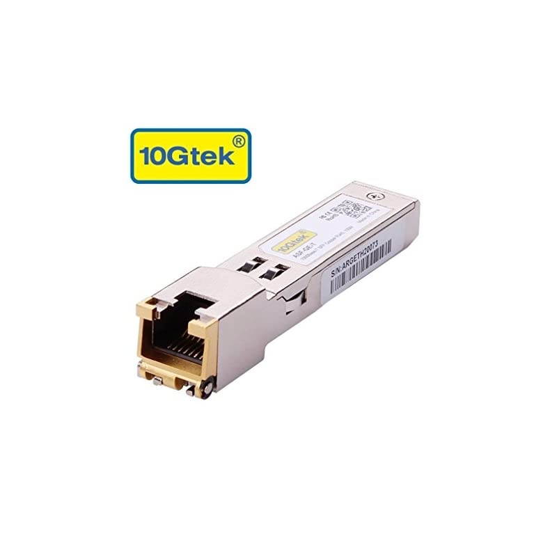 SFP-T, 1000BASE-T Copper SFP, SFP to RJ45 SFP, Compatible with Force10 GP-SFP2-1T
