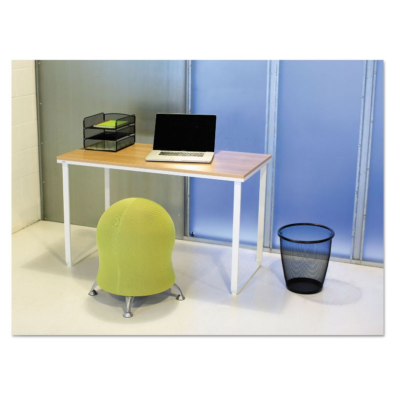 Safco Onyx Round Mesh Wastebasket Steel Mesh 5gal Black 9717BL