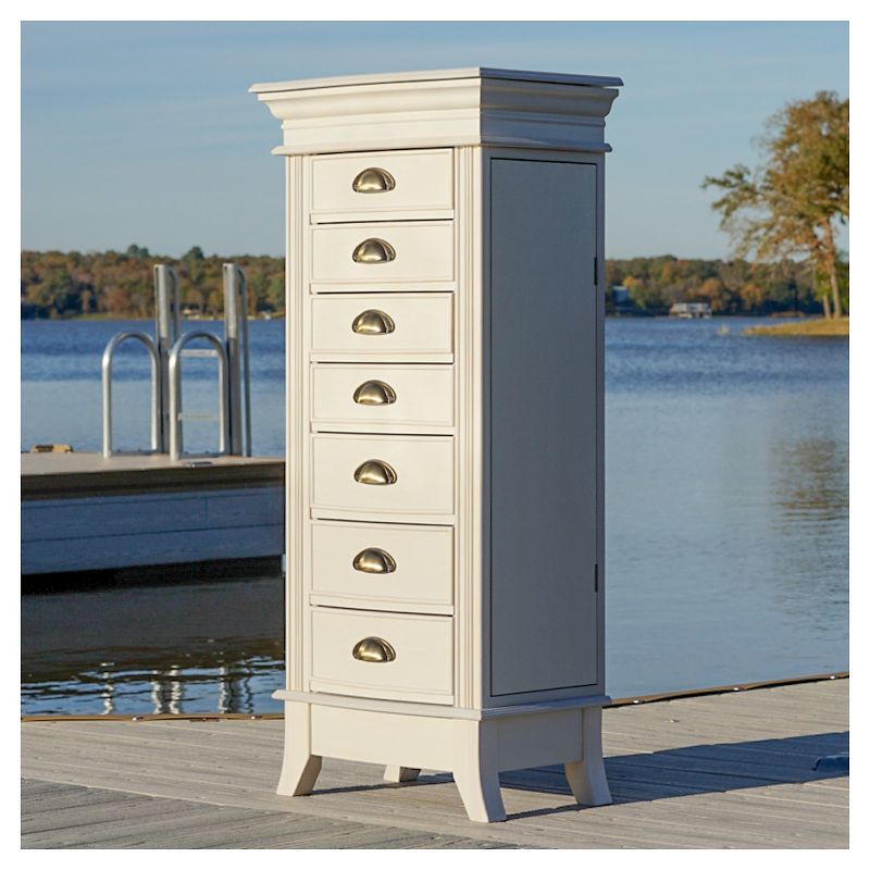 Hillary Jewelry Armoire White - Hives & Honey
