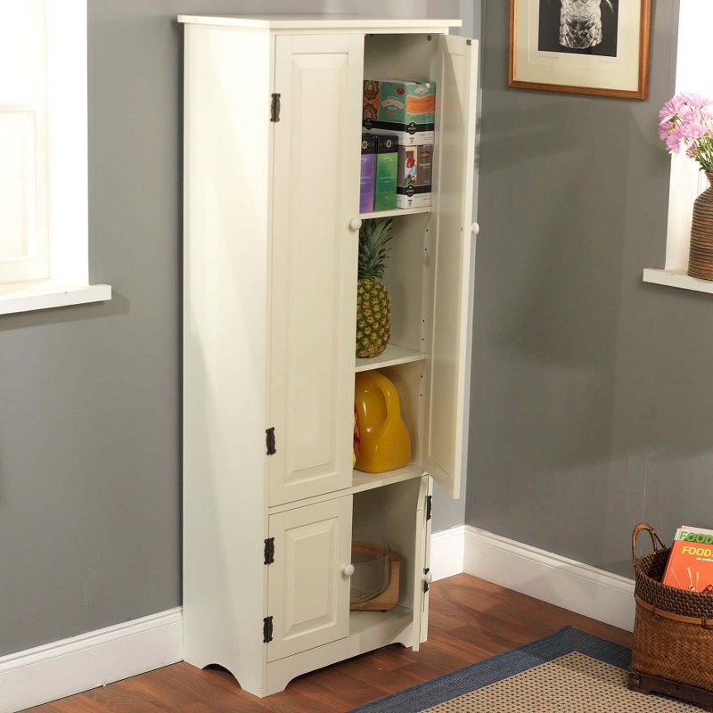 Wood 2 Door Storage Cabinet in White-Pemberly Row
