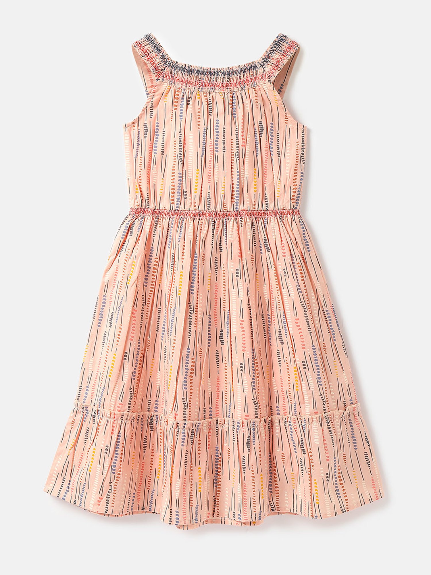 United Colors of Benetton Kids Peach Printed Dress